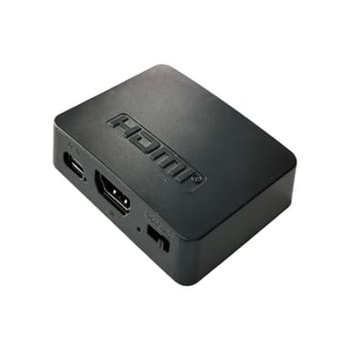 4K HDMI-jakaja 1 sisään / 2 ulostuloa Musta