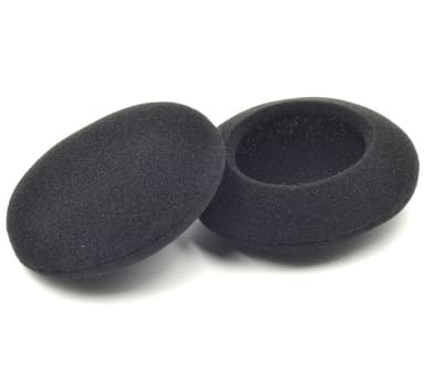 5 paria korvakuulokkeiden vaihtopehmeitä korvatyynyjä, useita kokoja Musta 48mm