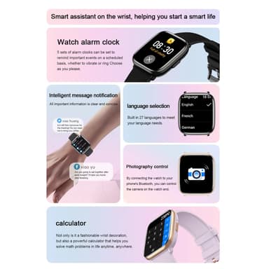 IP68 vedenpitävä Smart Watch Fitness Tracker