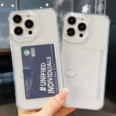 Korttitasku -puhelinkotelo Läpinäkyvä iPhone 11 Pro Max