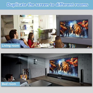 4K HDMI-jakaja 1 sisään / 2 ulostuloa Musta