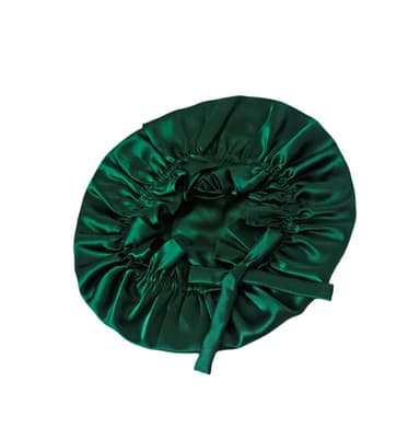 Ylellinen kaksikerroksinen 16 Momme Silk -ukkulakki Ruohon väri