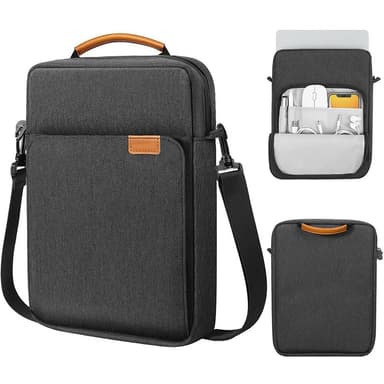 Kannettavan tietokoneen laukku Crossbody laukku Musta S