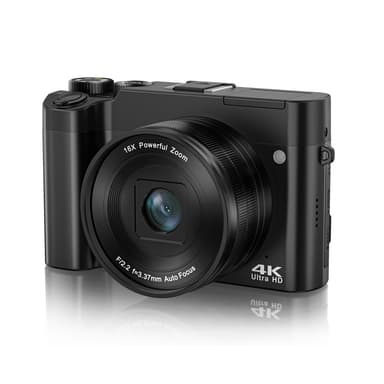 4K Dual Lens -kamera kosketusnäytöllä ja 32 Gt:n muistikortilla