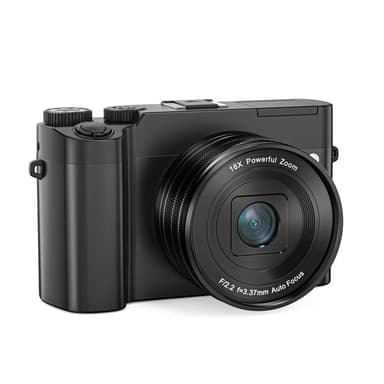 4K Dual Lens -kamera kosketusnäytöllä ja 32 Gt:n muistikortilla