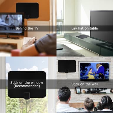Sisäantenni full HDTV-vastaanottoon 25 dB - musta