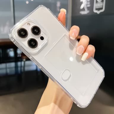 Korttitasku -puhelinkotelo Läpinäkyvä iPhone 11 Pro Max