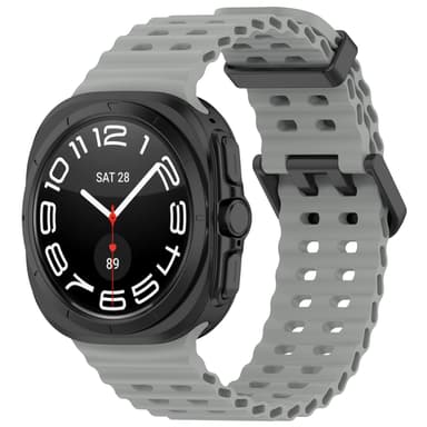 Silikoninen kellon ranneke Samsung Watch Ultralle 47mm Harmaa