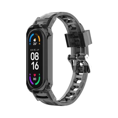 Kellon hihna Xiaomi Mi Band -laitteelle 3/4/5/6/7 Musta