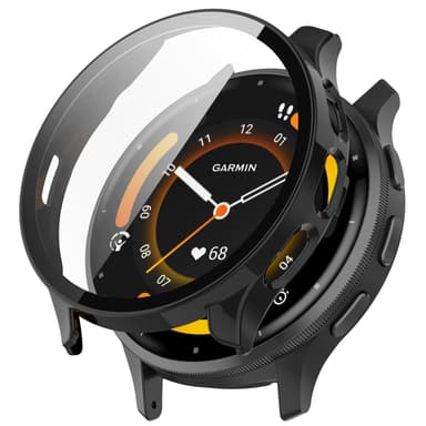 Älykellokotelo näytönsuojalla Musta  Garmin Venu 3