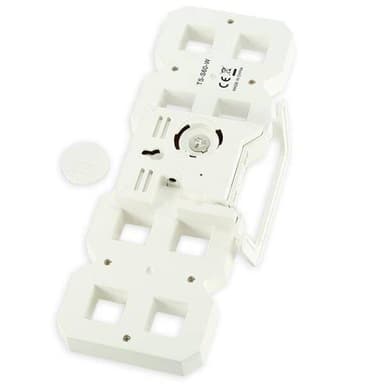 Suuri 3D-digitaalinen seinäkello / herätyskello valkoisella LED-valolla - Monitoiminen
