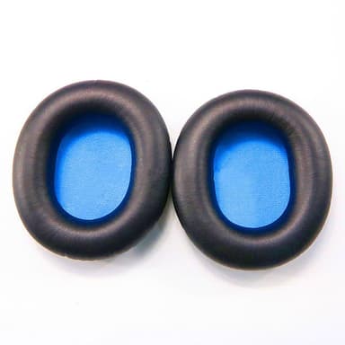 1 pari PU-proteiininahkaisia korvatyynyjä Sennheiser HD8/HD6:lle HD8-pääpannalla Musta
