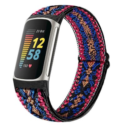 Kellon rannekkeen vaihto Fitbit Charge 5/6:lle Monivärinen