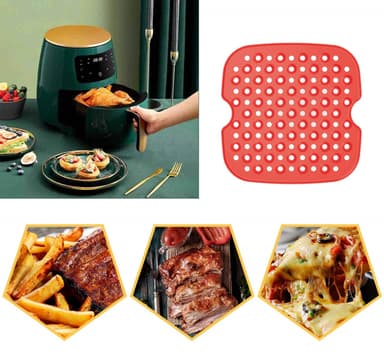 Air Fryer Matt silikoni Punainen 19 cm