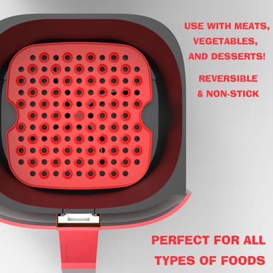 Air Fryer Matt silikoni Punainen 19 cm