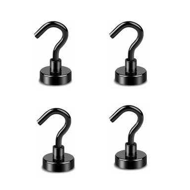 4-pakkaus magneettikoukut ripustamiseen, jääkaappiin, keittiöön
