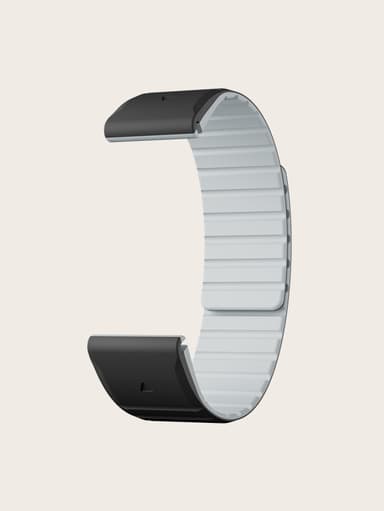 Magneettinen silikoniranneke Garmin QuickFit 26 mm kellolle Musta