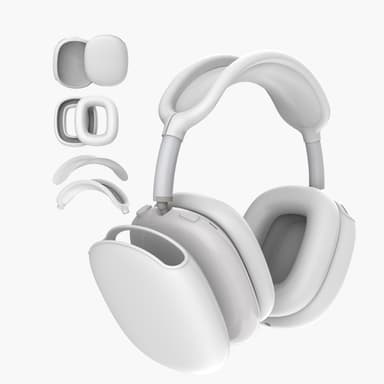 4-osainen silikonisuojakotelo AirPods Maxille Valkoinen