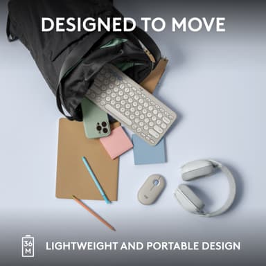 Logitech Pebble Keys 2 K380s langaton näppäimistö (valkoinen)