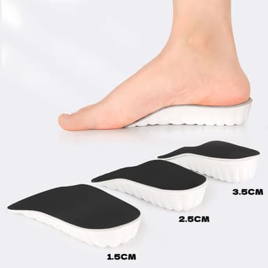 Korkeutta lisäävät pohjalliset superpehmeät 1 pari 1.5 cm