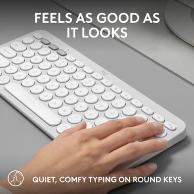 Logitech Pebble Keys 2 K380s langaton näppäimistö (valkoinen)