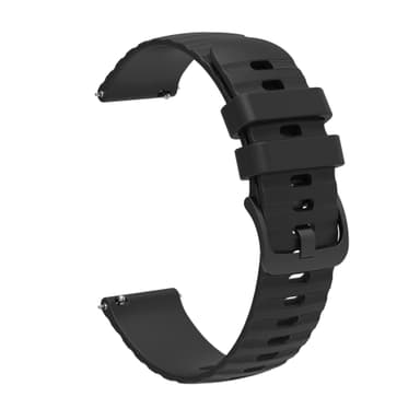 Kellon hihna silikonia Musta 22 mm