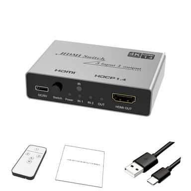 3 in 1 -lähtö HDMI-kytkin 4K 30Hz