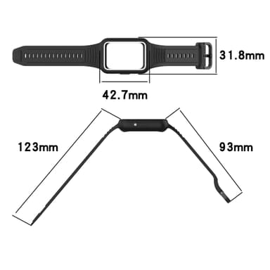 Kellon hihna Huawei 7/8/9 Musta