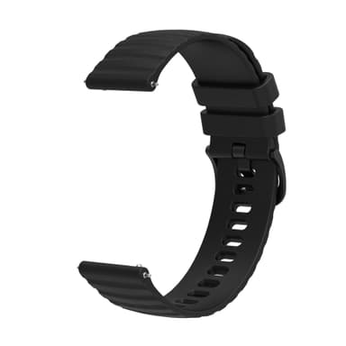 Kellon hihna silikonia Musta 22 mm