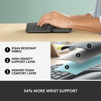 Logitech Ergo K860 ergonominen näppäimistö