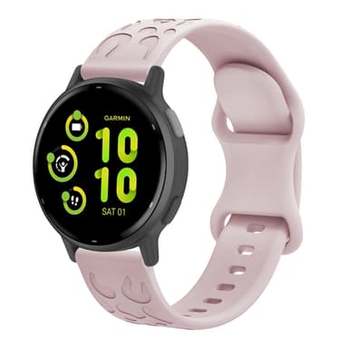 22 mm silikonikellon ranneke, Samsung Gear S3 Classic, Huawei Watch 3, Ticwatch Vaaleanpunainen