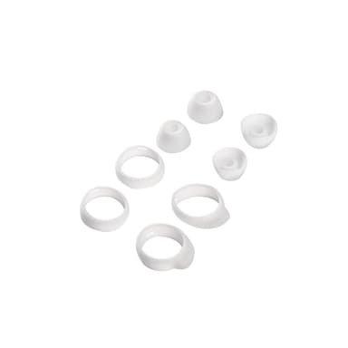 4 paria silikonisia korvatulppia Samsung Galaxy Buds SM-R170:lle Valkoinen