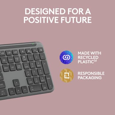 Logitech K950 Slim näppäimistö (grafiitti)