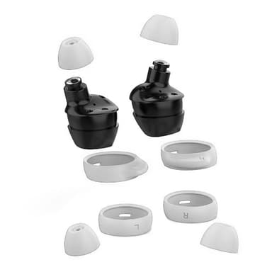 4 paria silikonisia korvatulppia Samsung Galaxy Buds SM-R170:lle Valkoinen