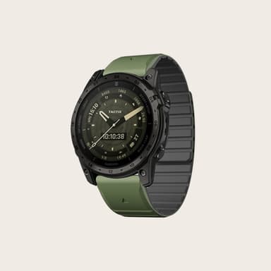 Magneettinen kellon ranneke silikonista Garminille 22 mm ruohon väri