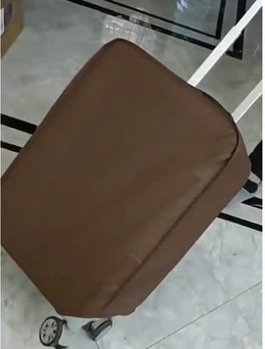 Matkalaukun kansi, Kuitukangaspäällinen Ruskea