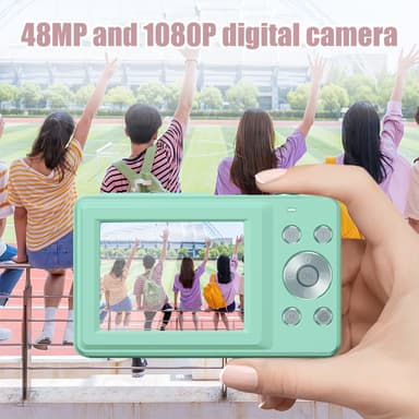 Digitaalikamera 44MP/1080P/16X digitaalinen zoom/täyttövalo 32GB kortilla Vaaleanpunainen