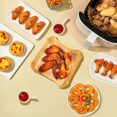 Air Fryer kertakäyttöpaperi 50 kpl Luonto 20 cm