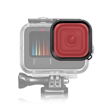 Vedenpitävä sukellussuodatin GoPro Herolle 10.11.9 Punainen