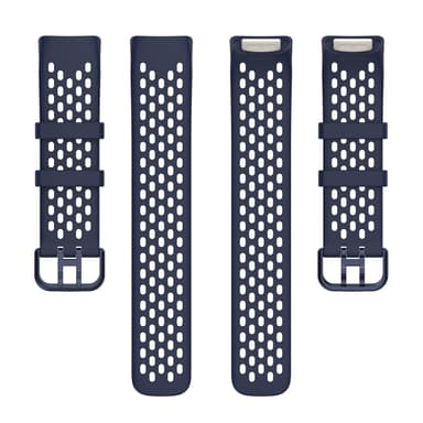 Silikonirannekoru Fitbit Charge 6/5 -laitteelle Tummansininen