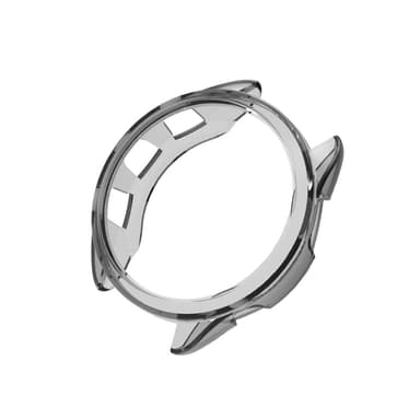 TPU-kellon suojakotelo Garmin Forerunner 165:lle Läpinäkyvä + musta