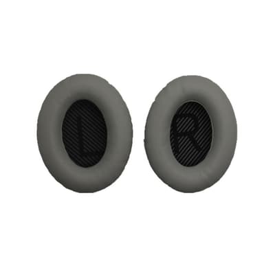 Vaihtokuulokkeet ja sanka Bose QC15 QC25 QC35 kuulokkeille Harmaa+musta