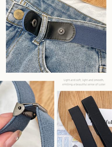 Soljeton elastinen vyö, Unisex Musta M