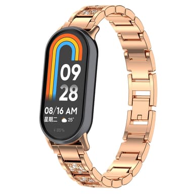 Xiaomi-kelloranneke jalokivillä, 8/8NFC/9/9NFC Ruusukulta
