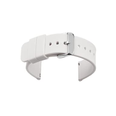 Universaali silikonirannekello Valkoinen 21 mm