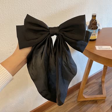 Bowknot-hiusklipsi Musta