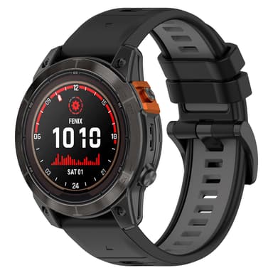 Pikakiinnitys vaakasuorat linjat kaksisävyinen rannekello Garmin Fenixille Monivärinen 20 mm