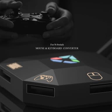 Nintendo Switchin, PS4:n, Xbox One/360:n ja PS3:n kanssa yhteensopiva hiiri/näppäimistösovitin