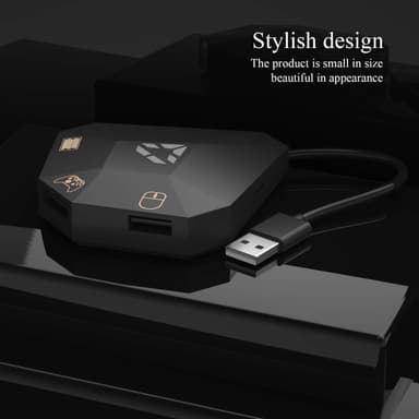 Nintendo Switchin, PS4:n, Xbox One/360:n ja PS3:n kanssa yhteensopiva hiiri/näppäimistösovitin