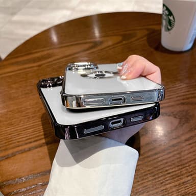 Puhelinkotelo kameran linssisuojalla Hopea iPhone 14